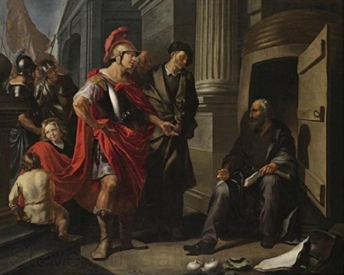 Hendrik Heerschop Alexander the Great and Diogenes Spain oil painting art